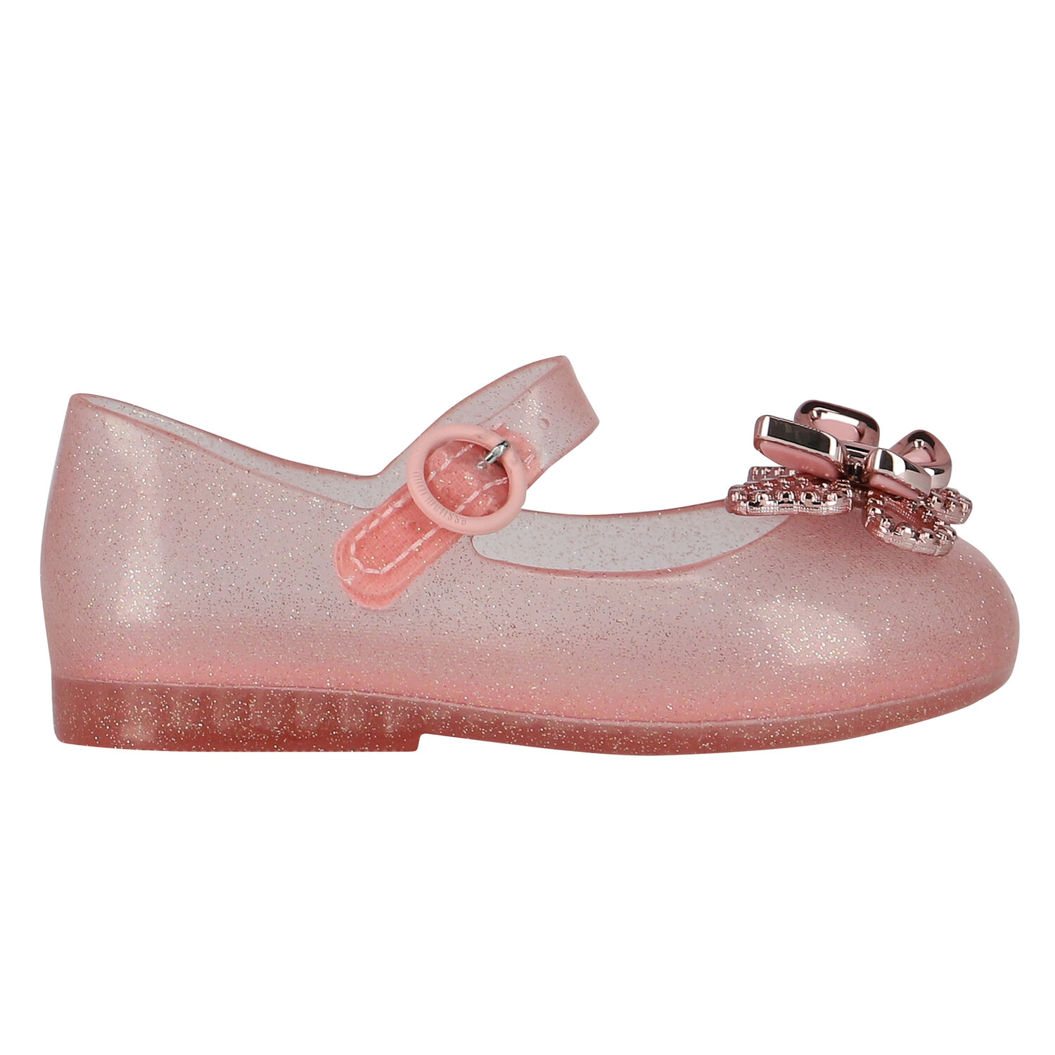 Younger Girls Pink Butterfly Jelly Shoes, 1, hi-res